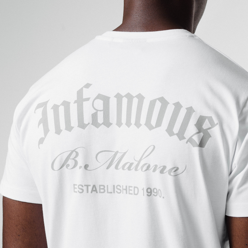 Infamous T-Shirt | White/Grey