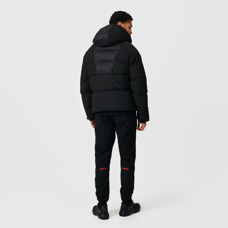 Explorer Puffer Coat | Black/Red