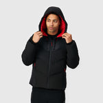 Explorer Puffer Coat | Black/Red