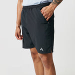 B Malone Men Black Caiman Shorts Side View