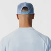 DUSTY BLUE INFAMOUS STACKED MESH BACK TRUCKER CAP