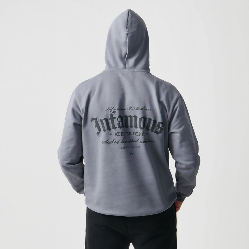 Infamous Stacked Logo Hoodie | Charcoal