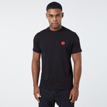 Compass Essential Tee | Black/Red