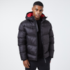 Compass Puffer Jacket | Black/Red
