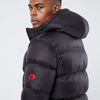 Compass Puffer Jacket | Black/Red