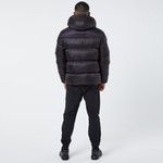 Compass Puffer Jacket | Black/Red